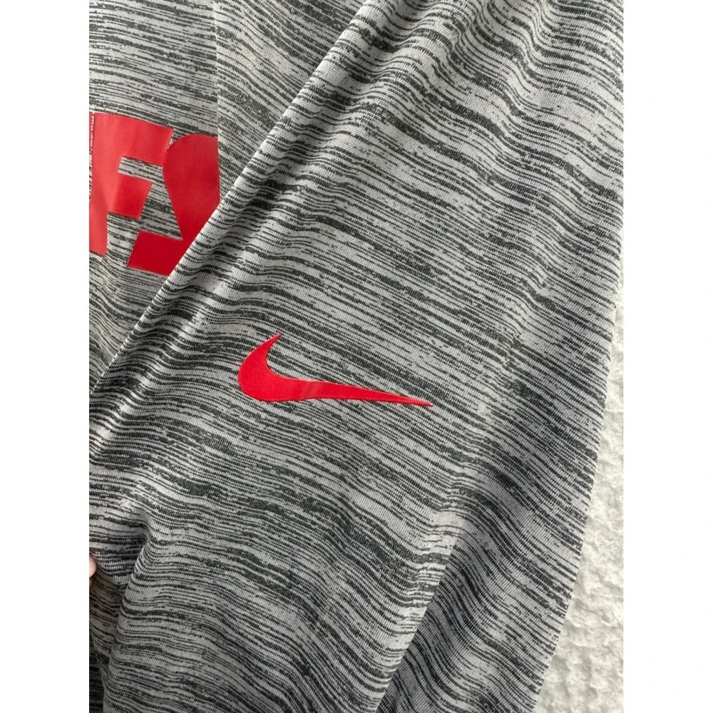 Nike Kansas City Chiefs‎ NFL Dri-Fit Long Sleeve T-Shirt Tee 3XL Gray Red